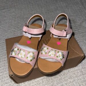 Pink Steve Madden Floral Kids Sandals